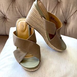 Olive Green Wedges 